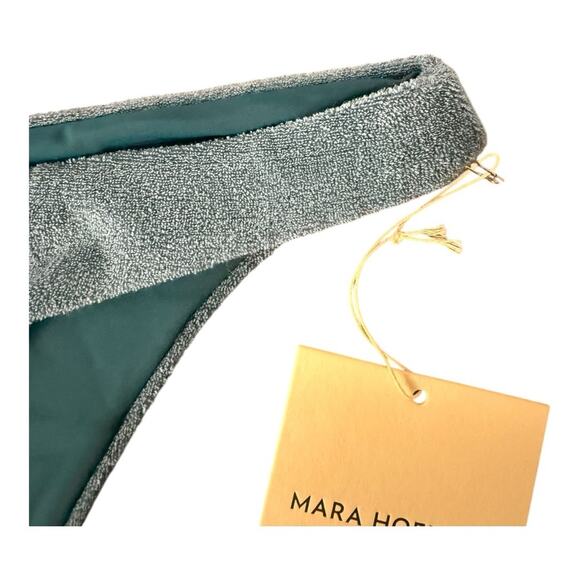 Anthropologie Mara Hoffman Kay Terry Fabric Bikini Bottom in Slate Blue XL - Picture 3 of 11